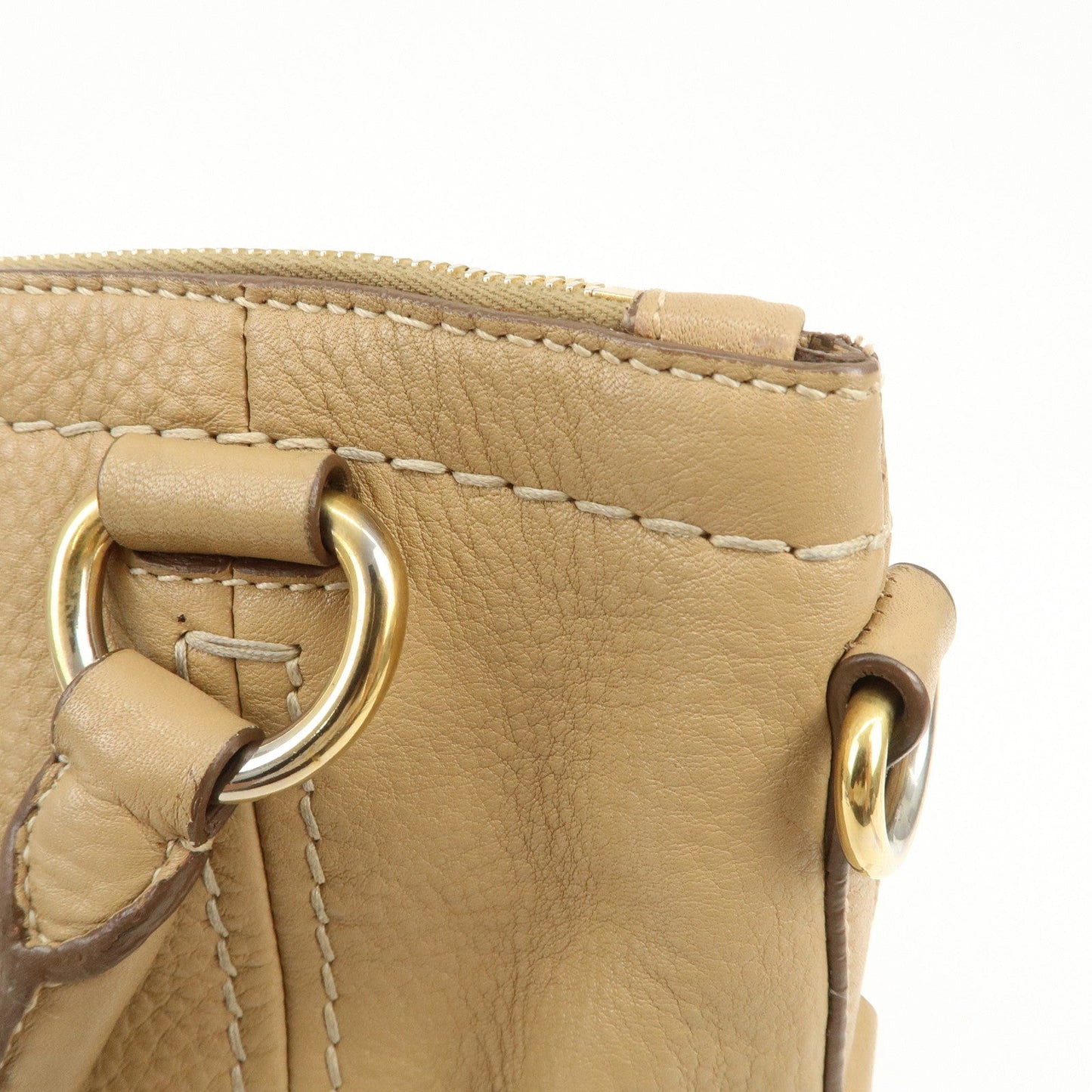 Prada Logo Leather 2Way Bag Hand Bag Shoulder Bag Camel【Pre-order】