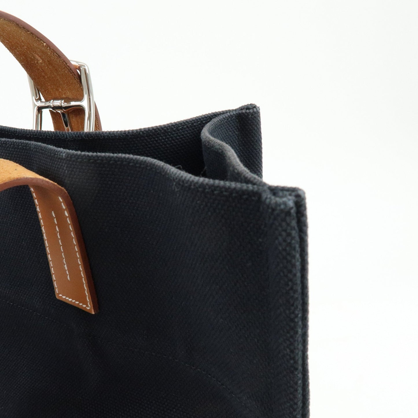 Hermes Étrivière 41 Veau Tadelakt Toile Goéland Canvas Tote Bag【Pre-order】