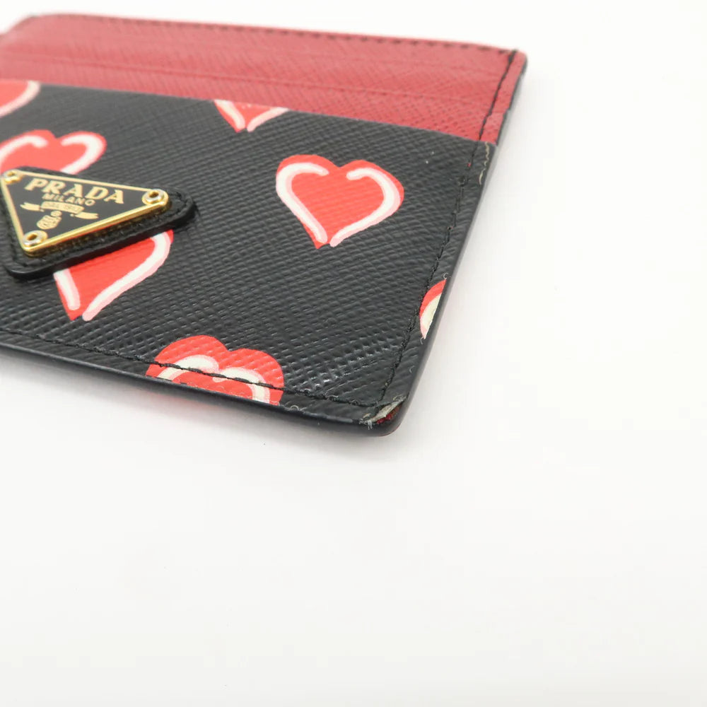 Prada Saffiano Leather Heart Card Case【Pre-order】
