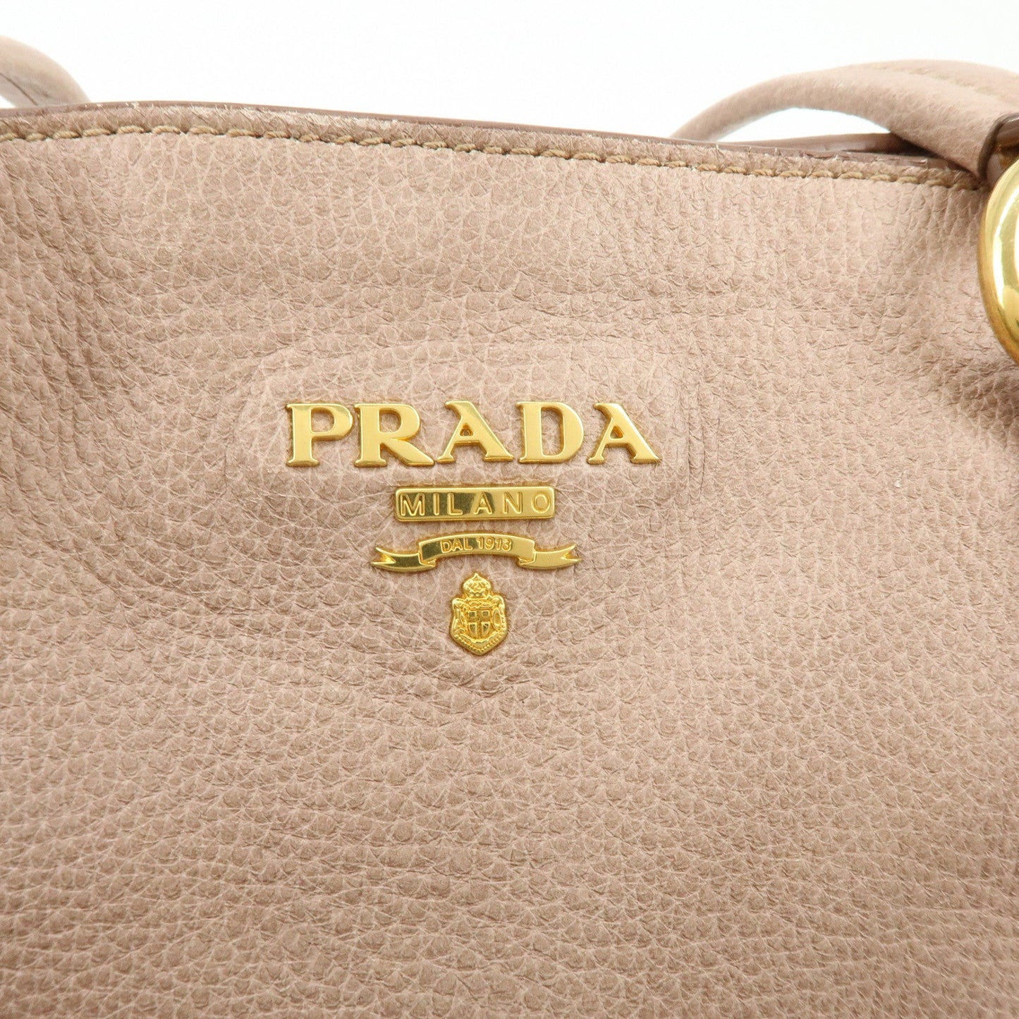 Prada Logo Leather Tote Bag Shoulder Bag Pink【Pre-order】