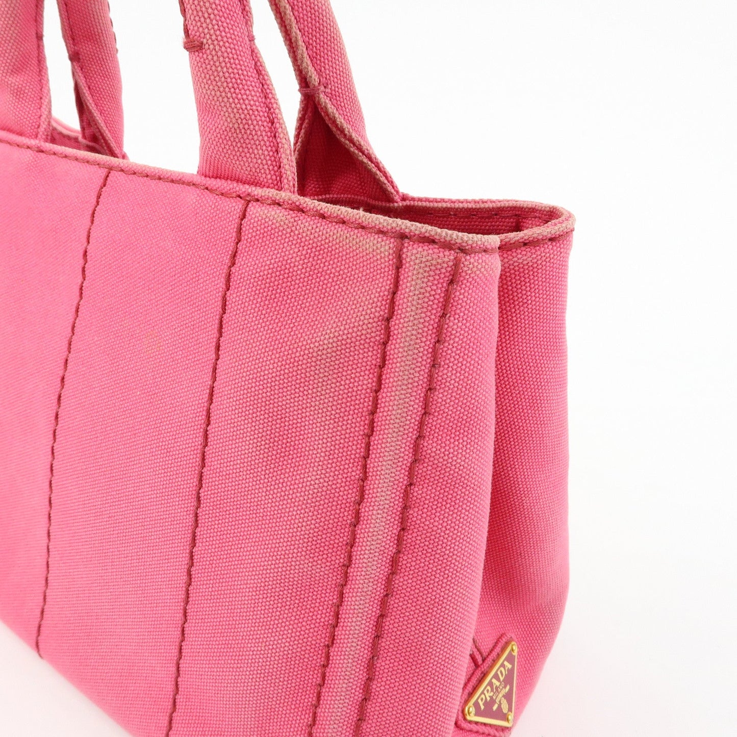 Prada Canapa Mini Canvas 2Way Bag Hand Bag Pink 1BG439【Pre-order】