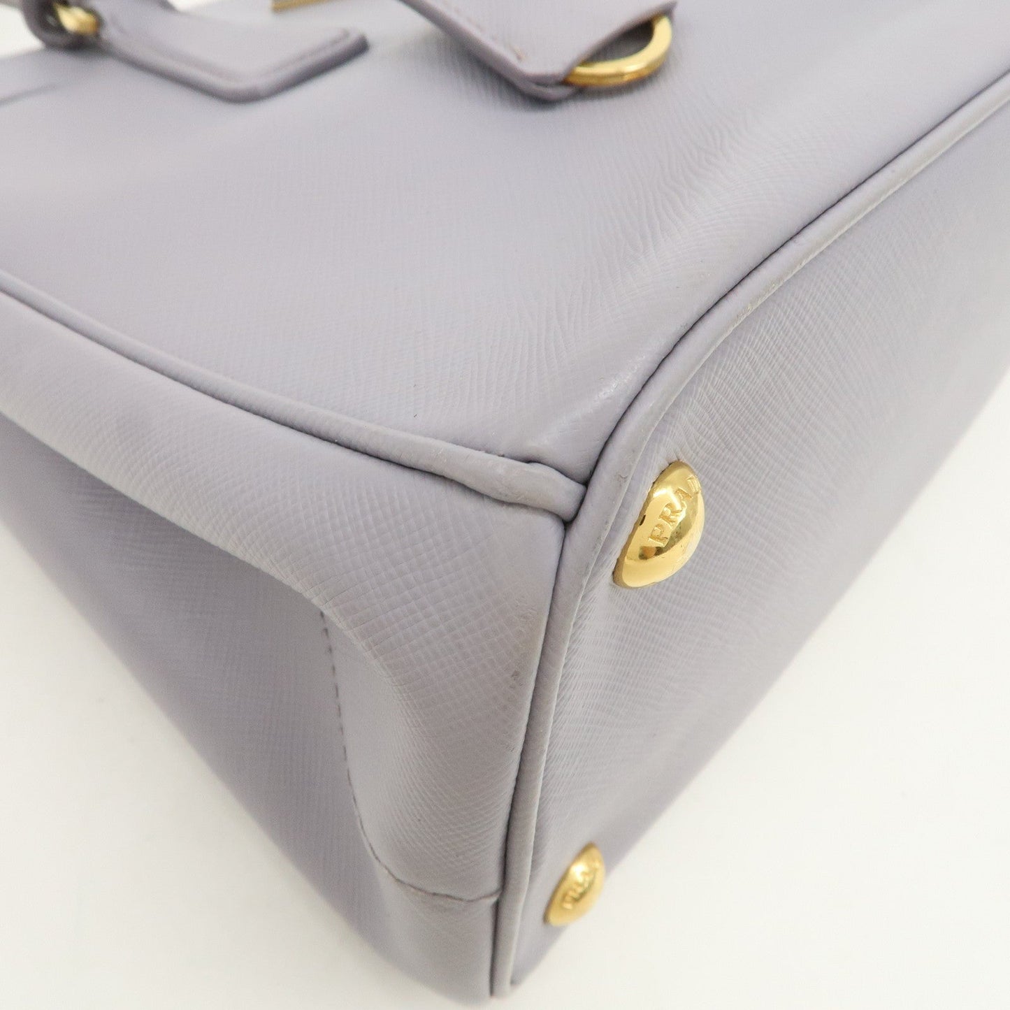 Prada Traingle Logo Galleria 2Way Shoulder Hand Bag Lavender 1BA863【Pre-order】