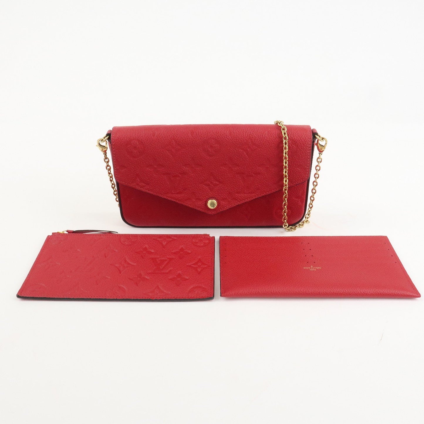 Louis Vuitton Monogram Empreinte Felicie Chain Shoulder Bag M63700 Used【Pre-order】