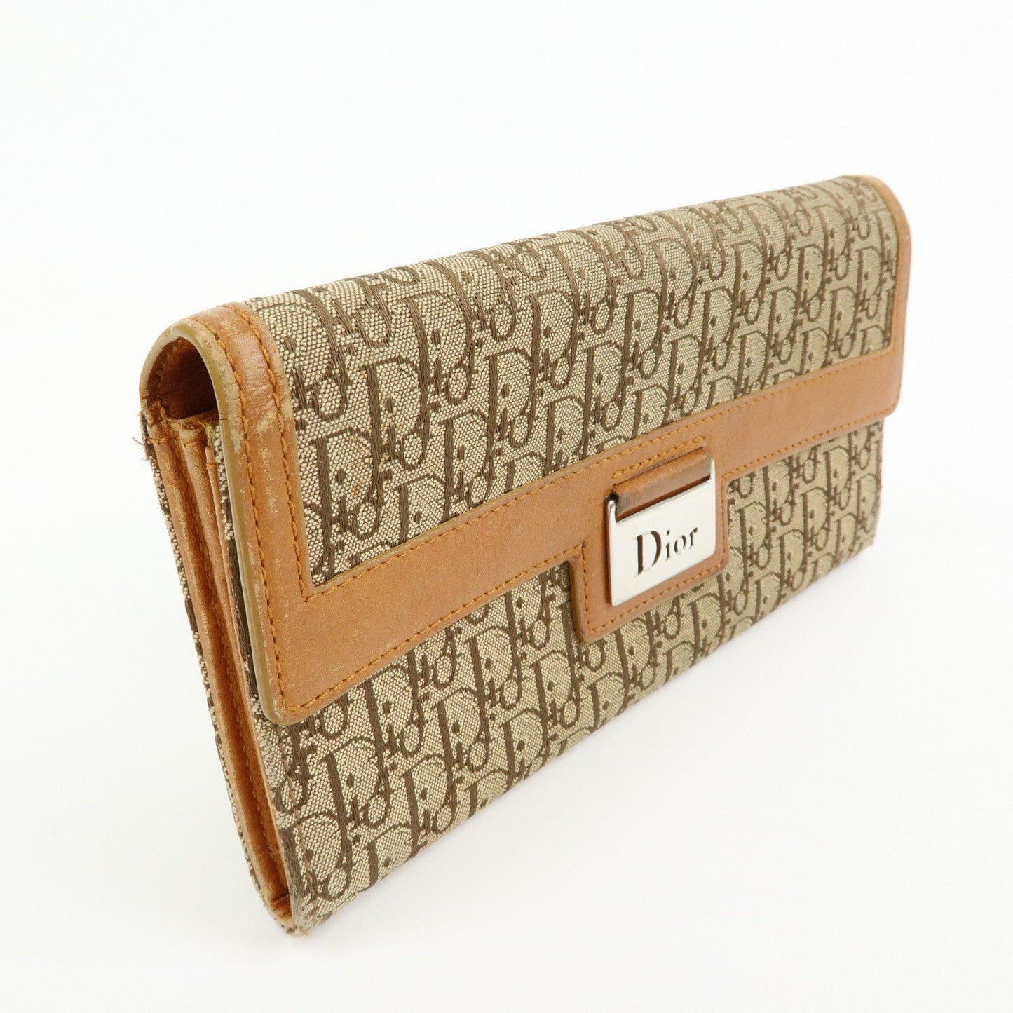 Christian Dior Trotter Street Chic Canvas Leather Long Wallet【Pre-order】