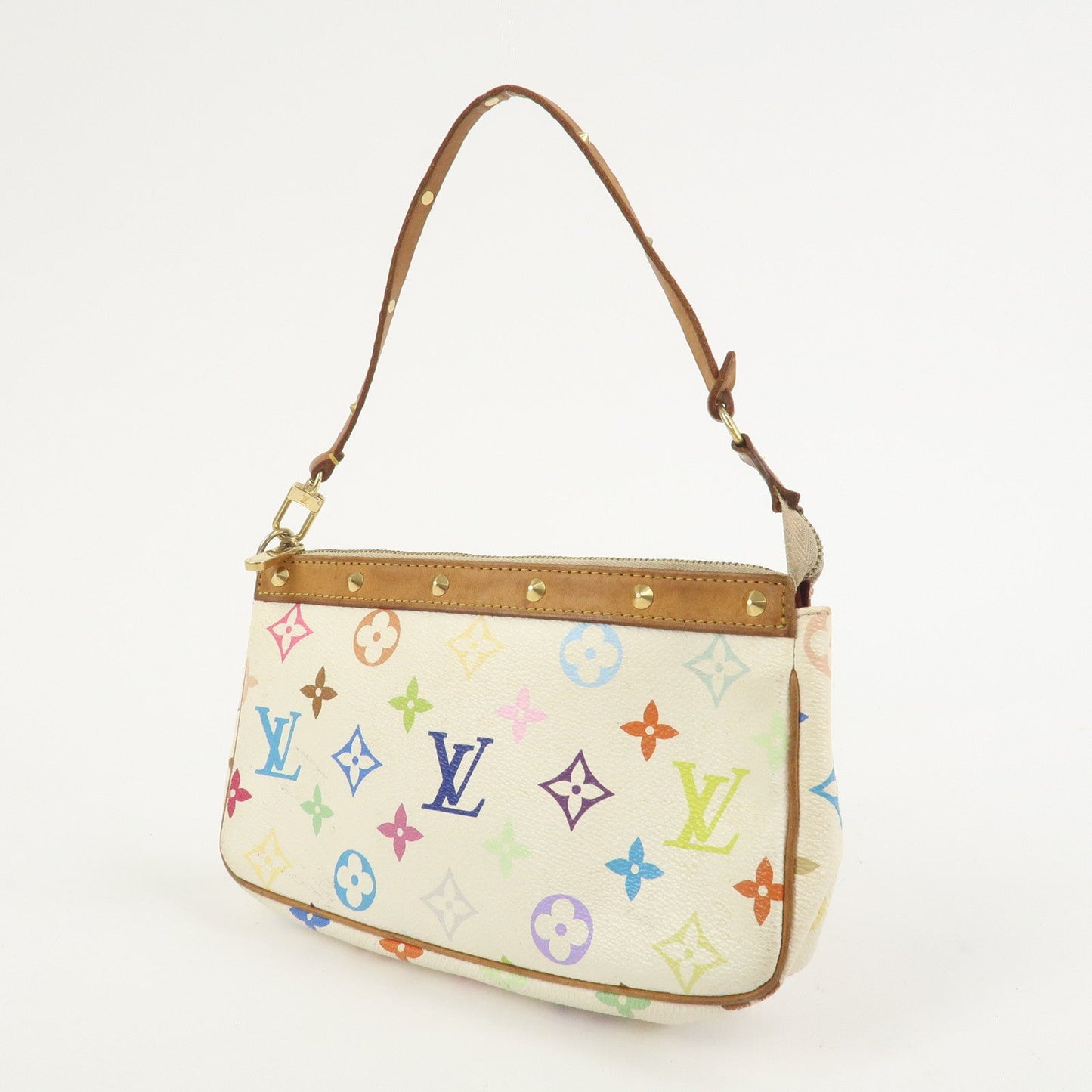 Louis Vuitton Monogram Multicolor Pochette Accessoires Blanc M92649【Pre-order】