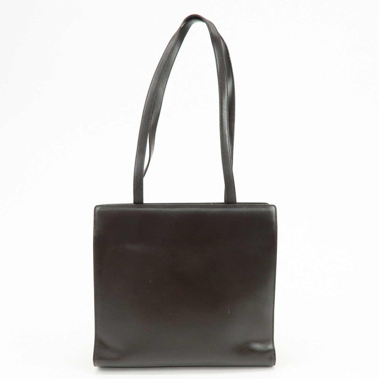 Prada Logo Leather Tote Bag Shoulder Bag Dark Brown【Pre-order】