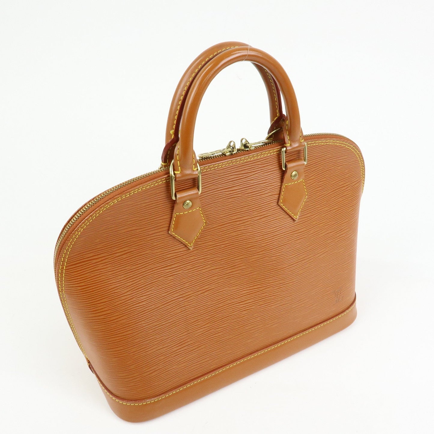 Louis Vuitton Epi Alma PM Lether Hand Bag Zipang Gold M52148【Pre-order】