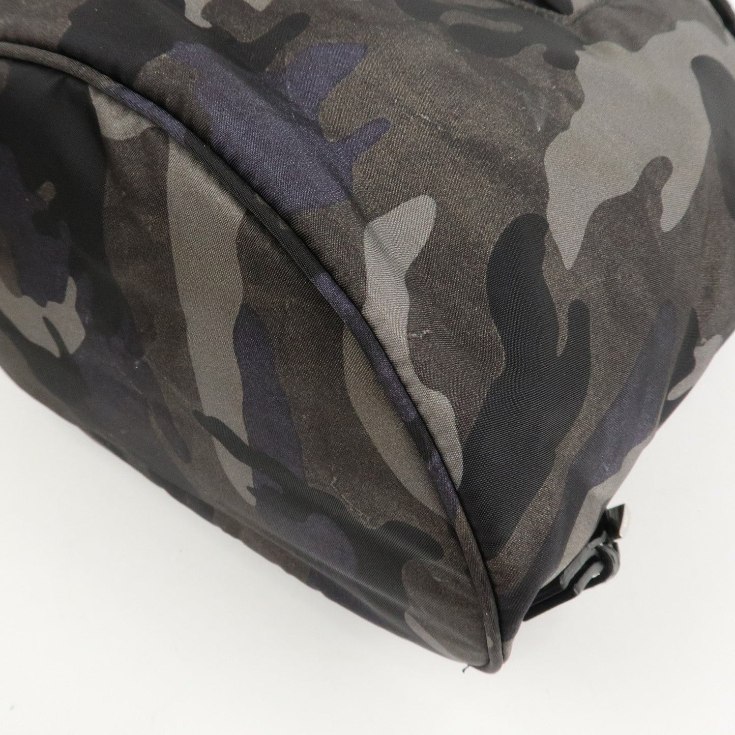 Prada Triangle Logo Nylon Camouflage Backpack Ruck Sack BZ0032【Pre-order】