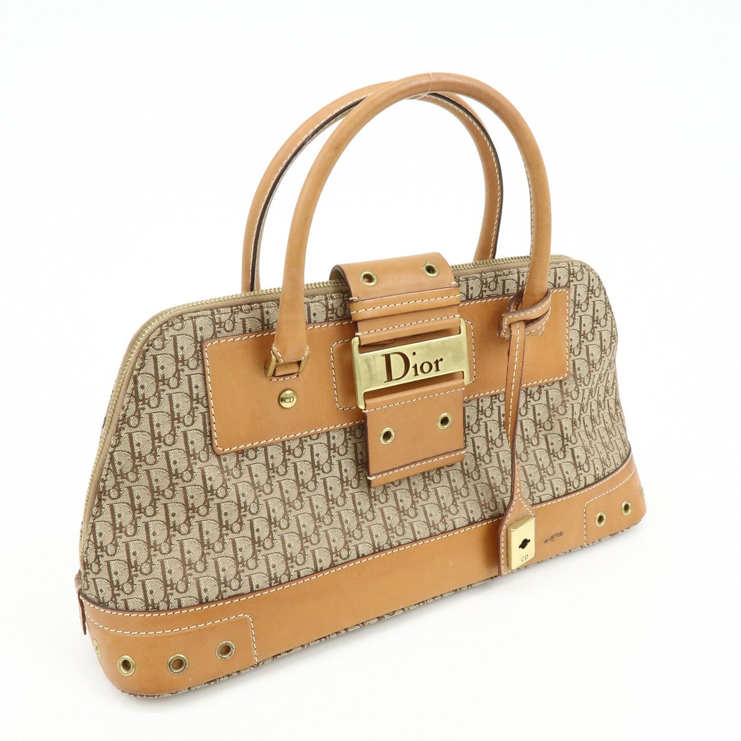 Christian Dior Trotter Street Chic Jacquard Canvas Leather Hand Bag【Pre-order】