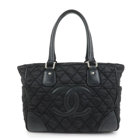 Chanel Paris New York Coco Mark Nylon Leather Tote Bag【Pre-order】