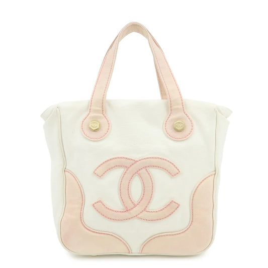 Chanel Marshmallow Canvas Hand Bag Tote Bag【Pre-order】