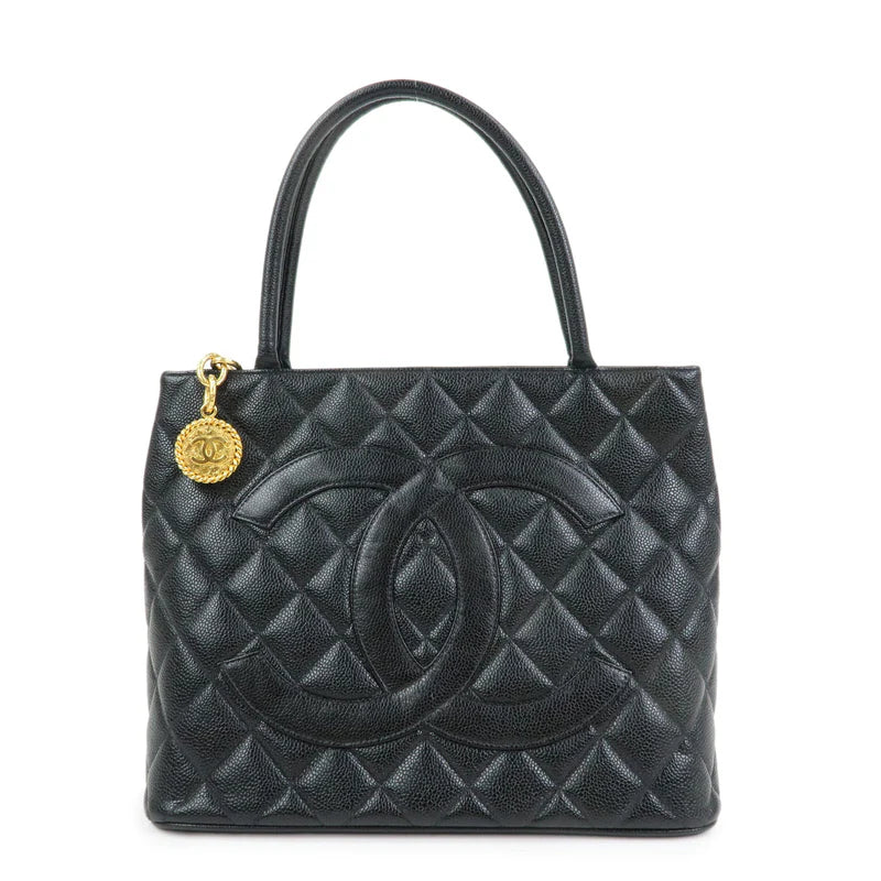 Chanel Matelasse COCO Mark Medallion Caviarskin Tote Bag【Pre-order】