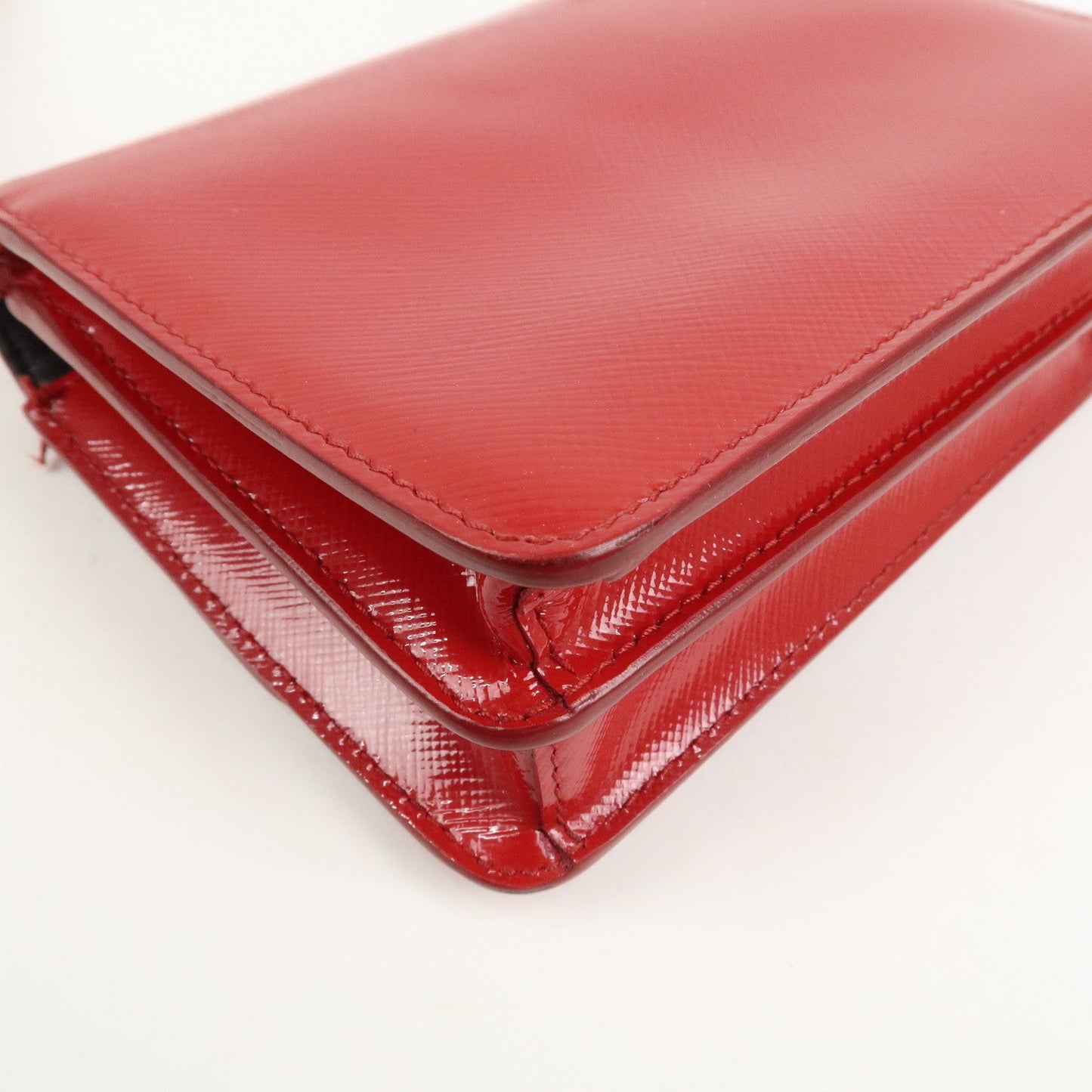 Prada Saffiano Leather 2Way Mini Shoulder Bag Clutch Bag Red BT1031【Pre-order】