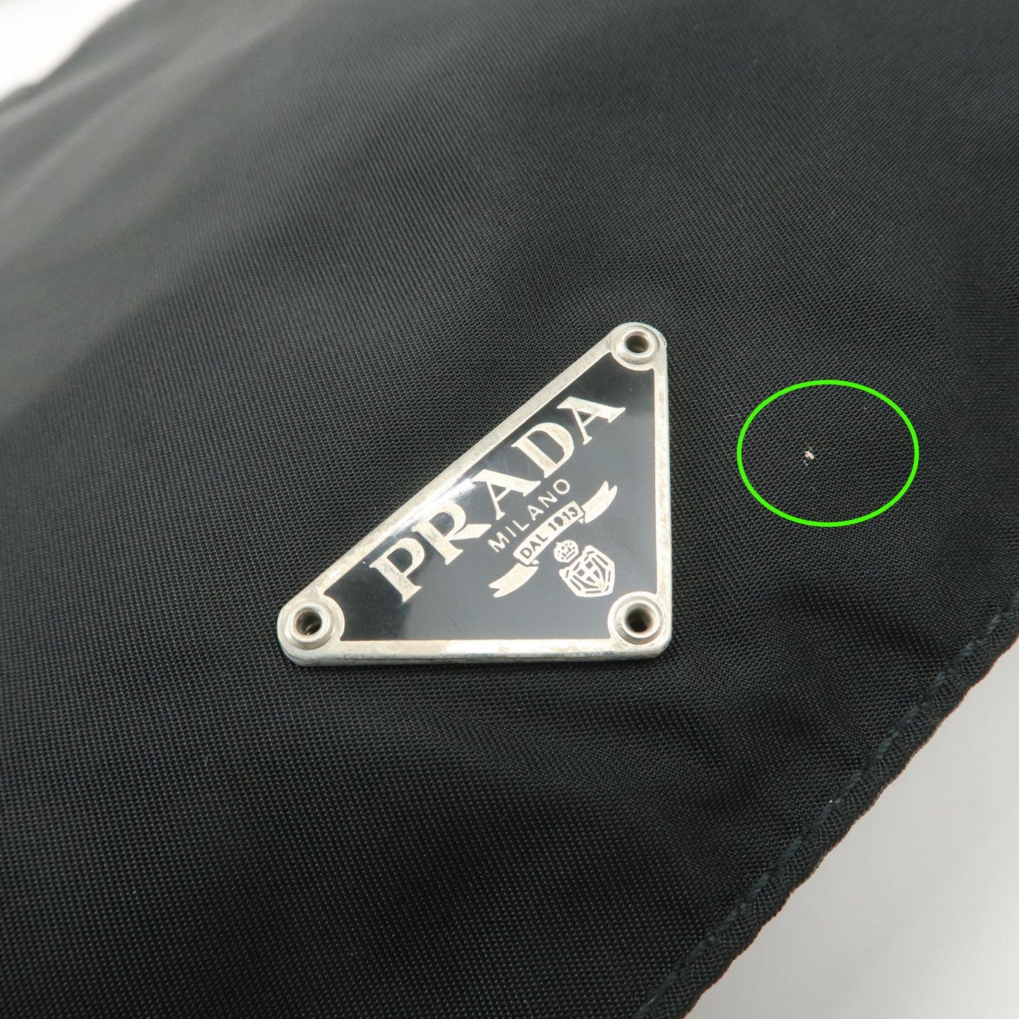 Prada Triangle Logo Nylon Leather Shoulder Bag Crossbody Bag Black【Pre-order】