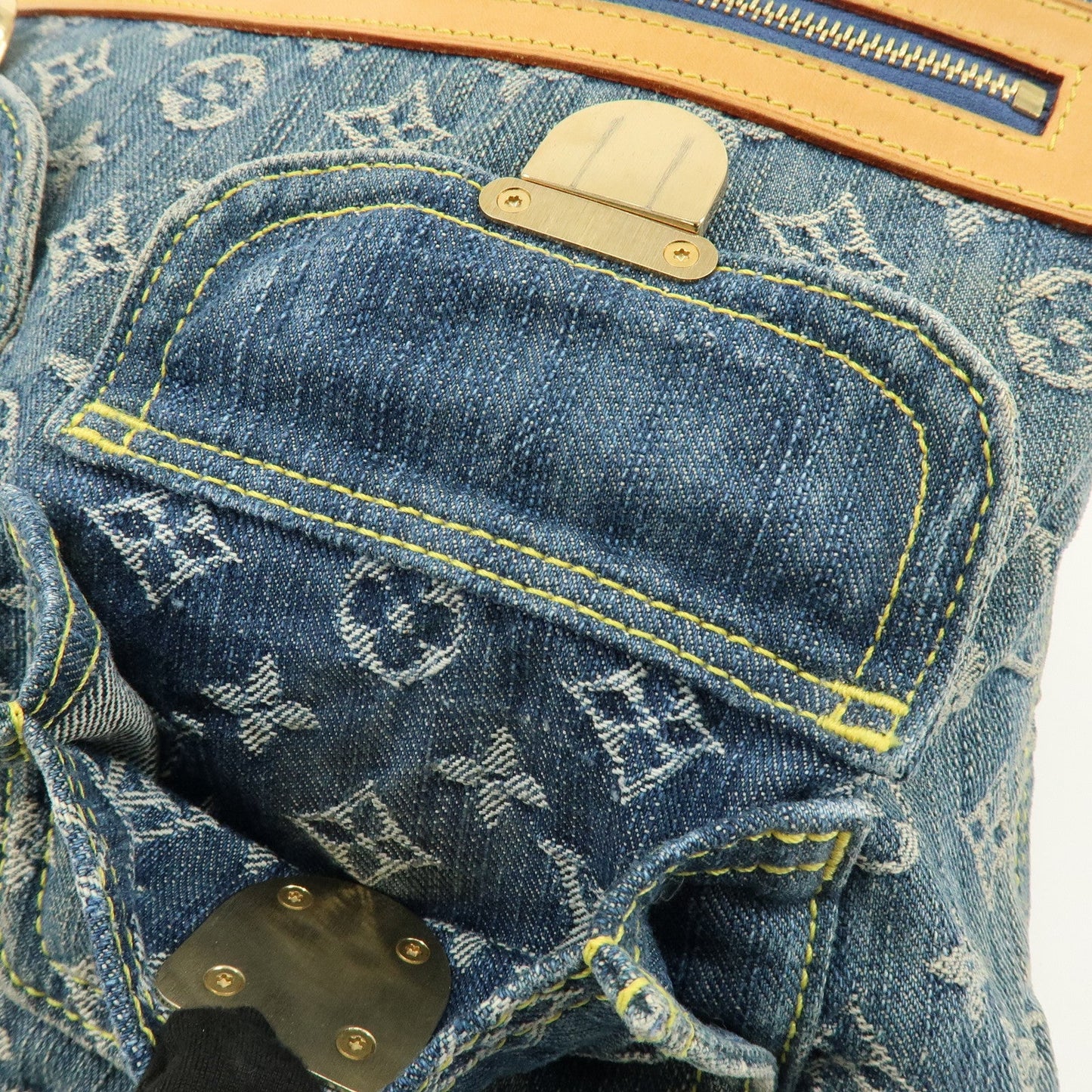 Louis Vuitton Monogram Denim Baggy GM Shoulder Bag Blue M95048【Pre-order】