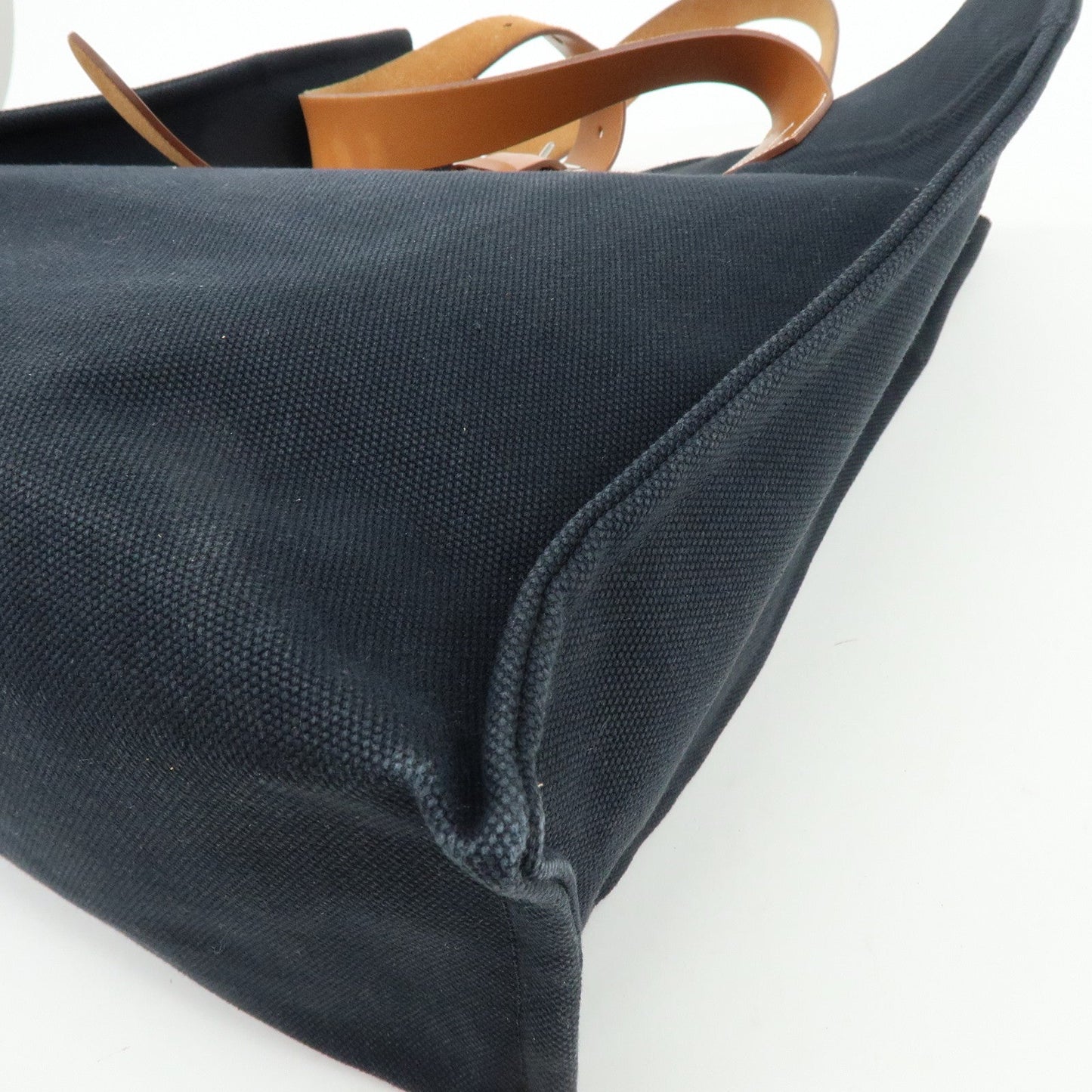 Hermes Étrivière 41 Veau Tadelakt Toile Goéland Canvas Tote Bag【Pre-order】