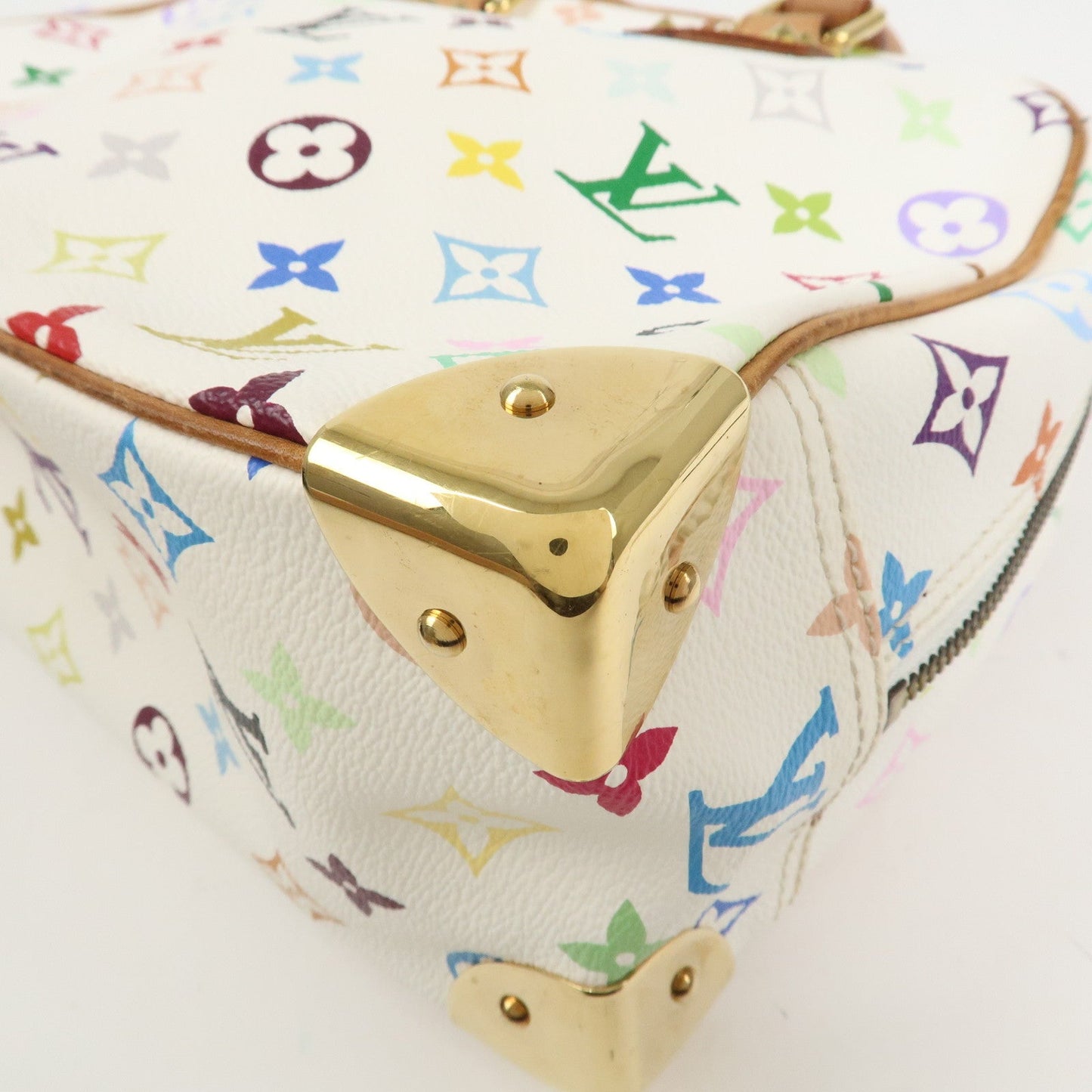 Louis Vuitton Monogram Multicolor Trouville Hand Bag Blanc M92663【Pre-order】