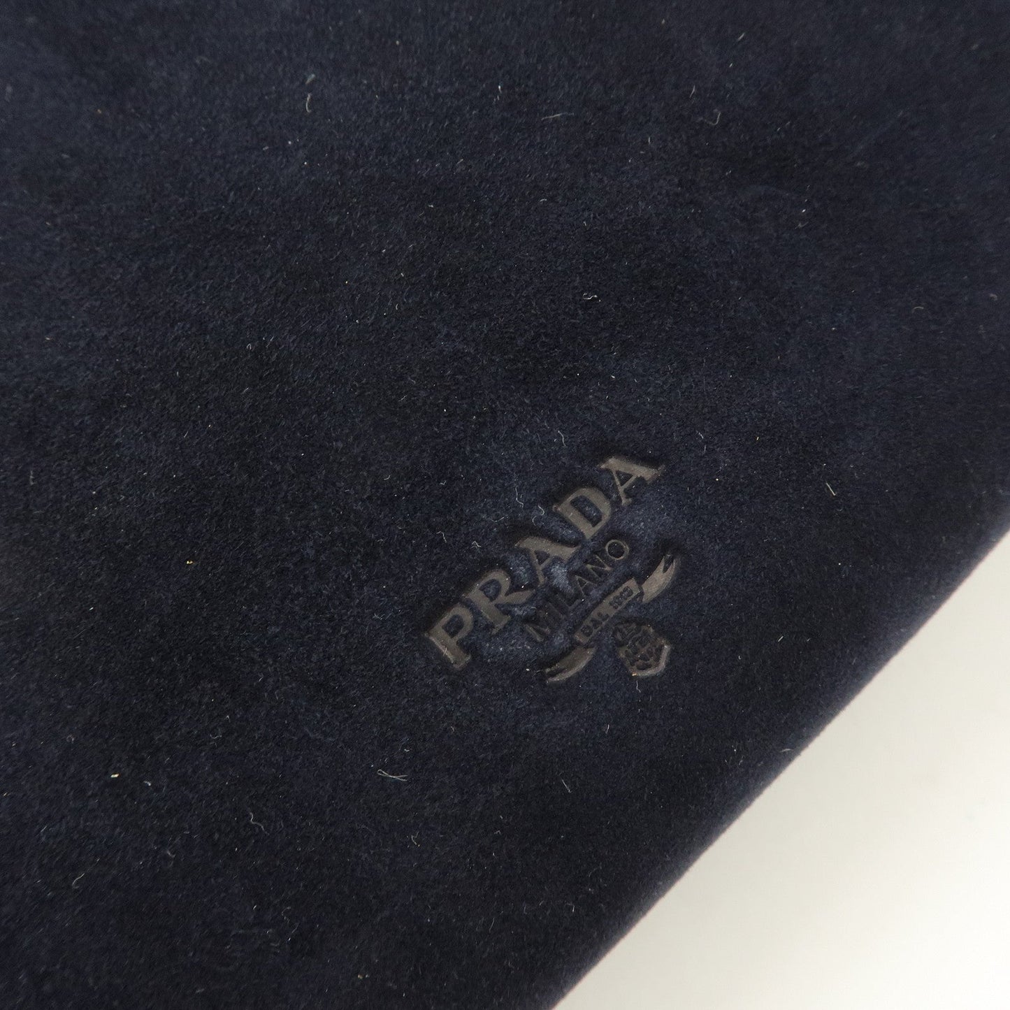 Prada Logo Suede Chain Shoulder Bag Tote Bag Dark Navy【Pre-order】