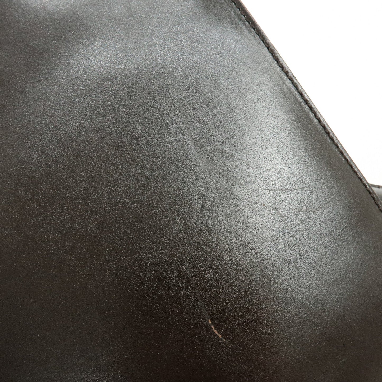 Prada Logo Leather Tote Bag Shoulder Bag Dark Brown【Pre-order】