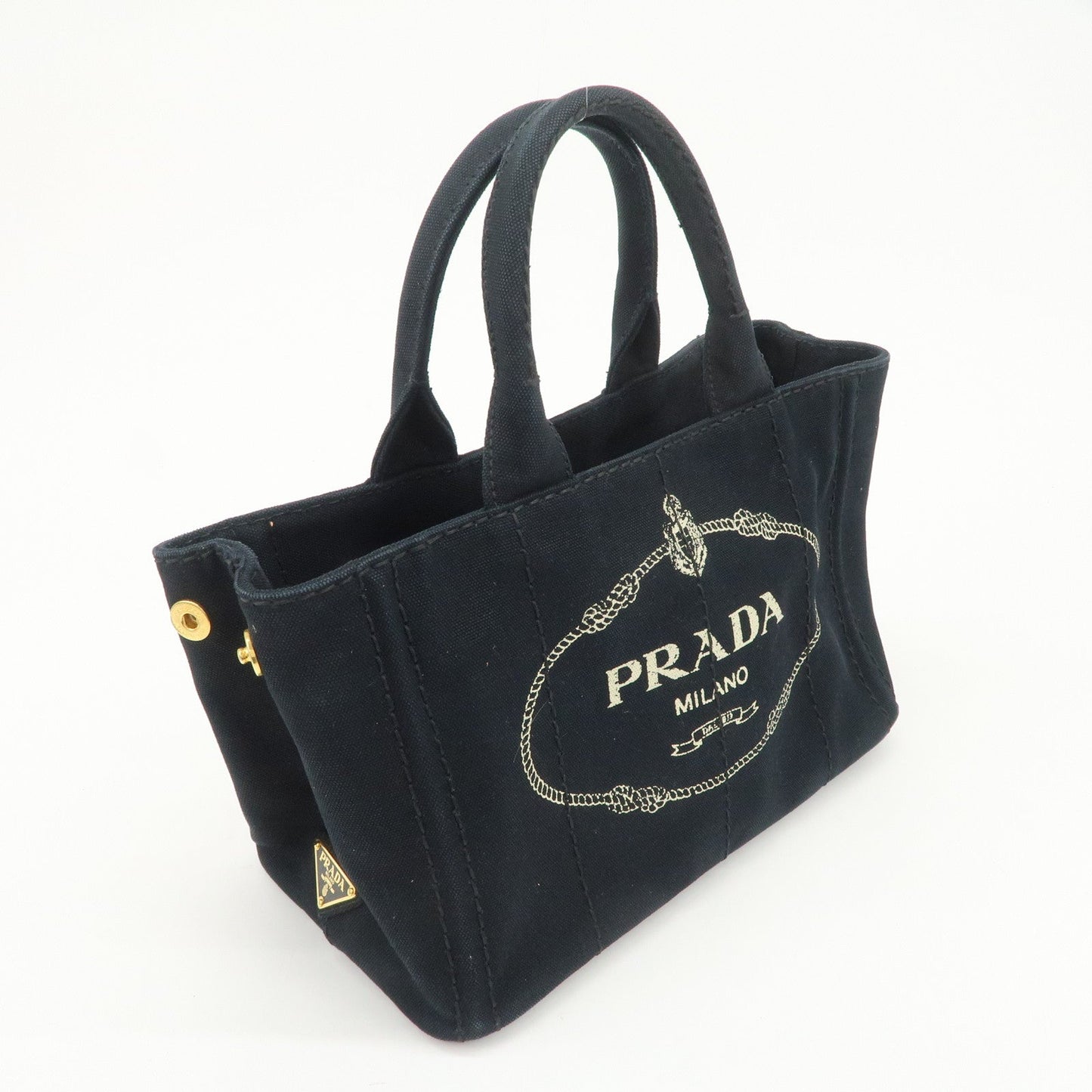 Prada Logo Canapa Mini Canvas 2Way Bag Hand Bag Shoulder Bag 1BG439【Pre-order】