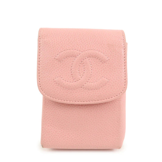 Chanel COCO Mark Caviarskin Cigarette Case【Pre-order】