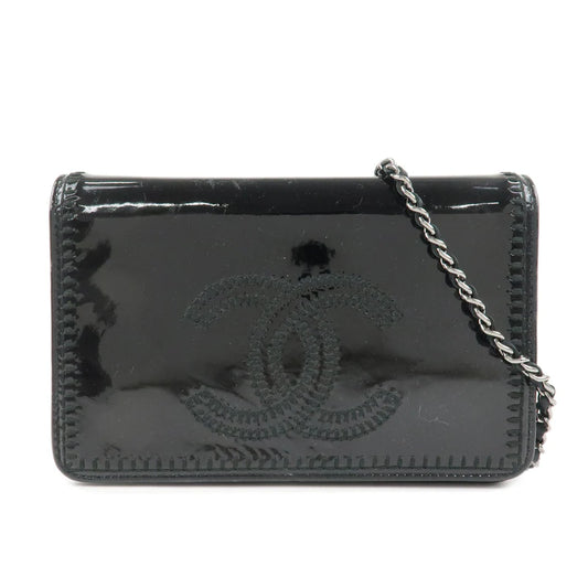 Chanel Coco Mark Patent Leather Chain Wallet Shoulder Bag【Pre-order】