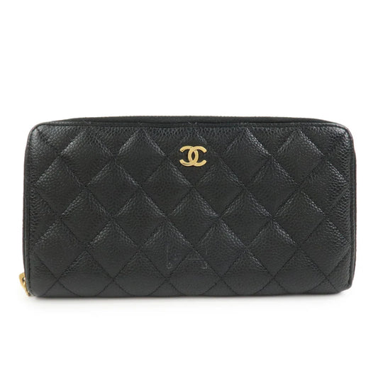 Chanel Coco Mark Matelasse Classic Round Zippy Wallet【Pre-order】