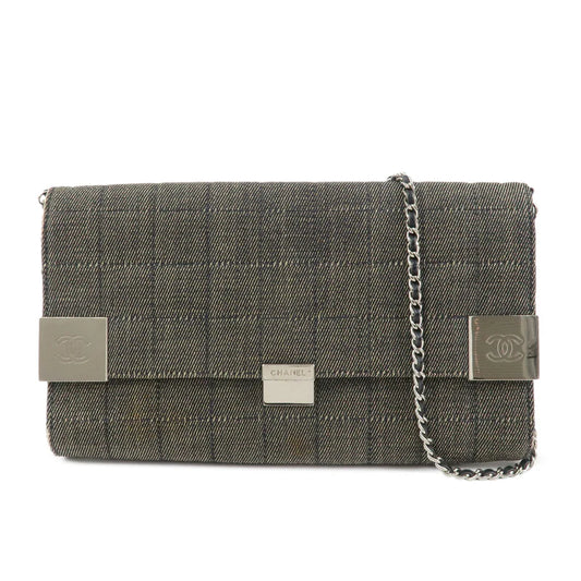 Chanel Chocolate Bar Denim Leather Chain Shoulder Hand Bag【Pre-order】