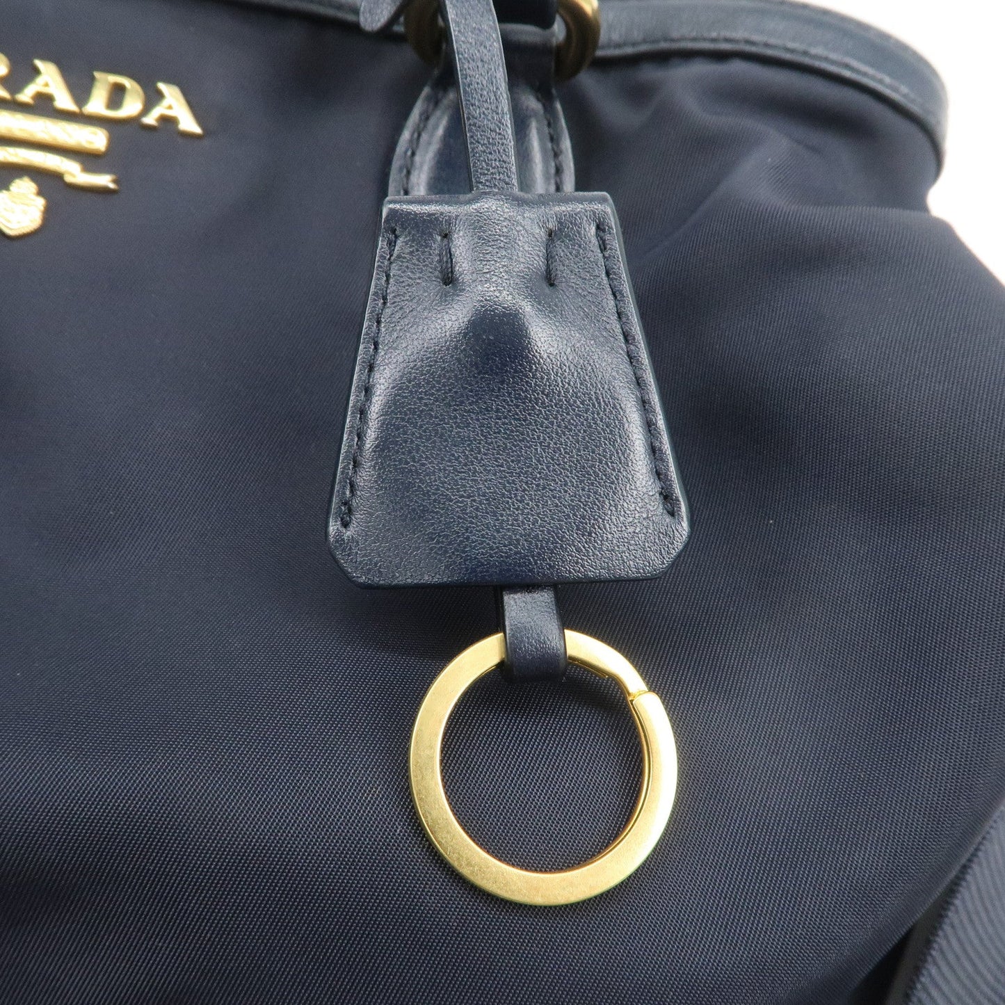 Prada Logo Nylon 2Way Bag Hand Bag Shoulder Bag Navy 1BA172【Pre-order】