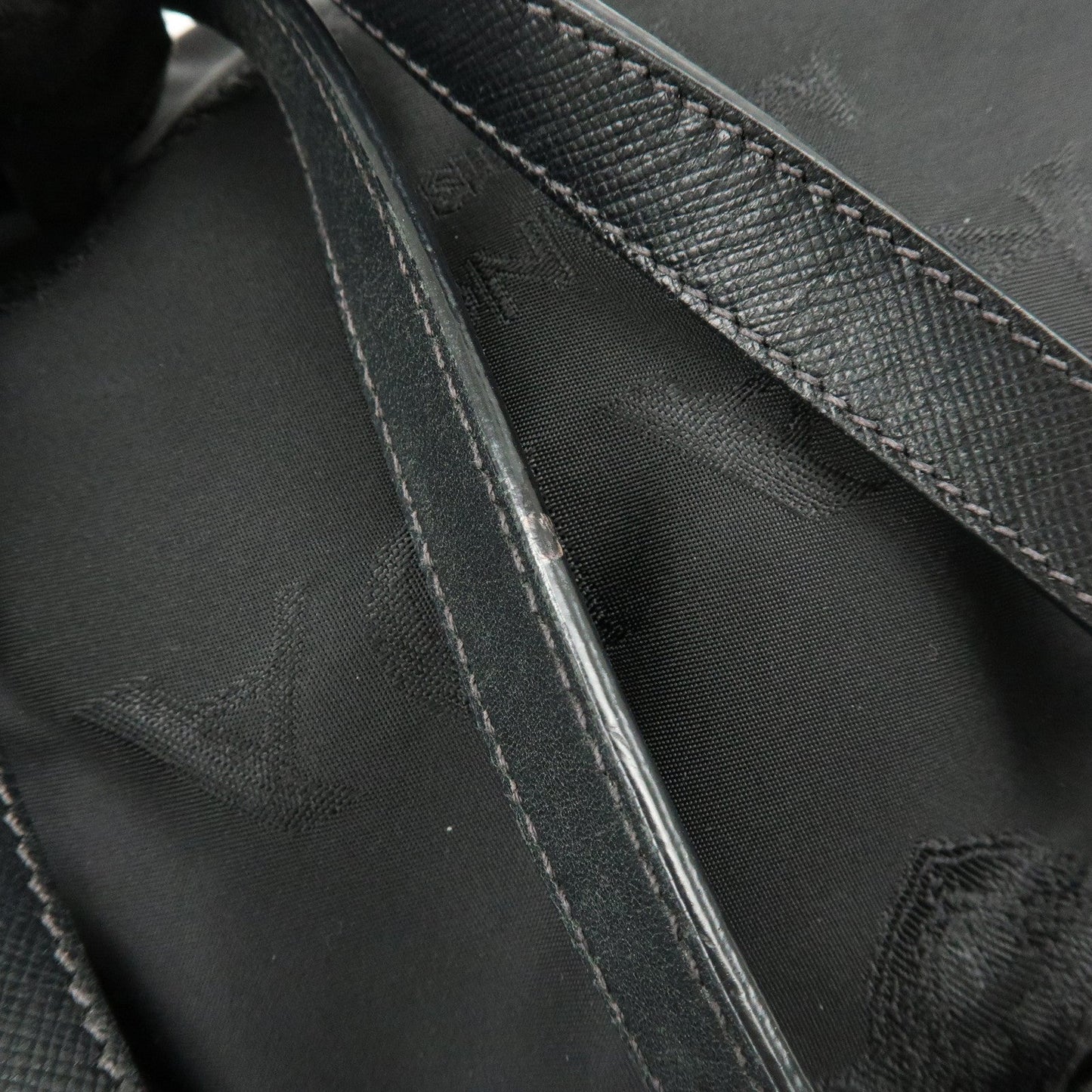 Prada Logo Nylon Leather Boston Bag Shoulder Bag Black BL0600【Pre-order】