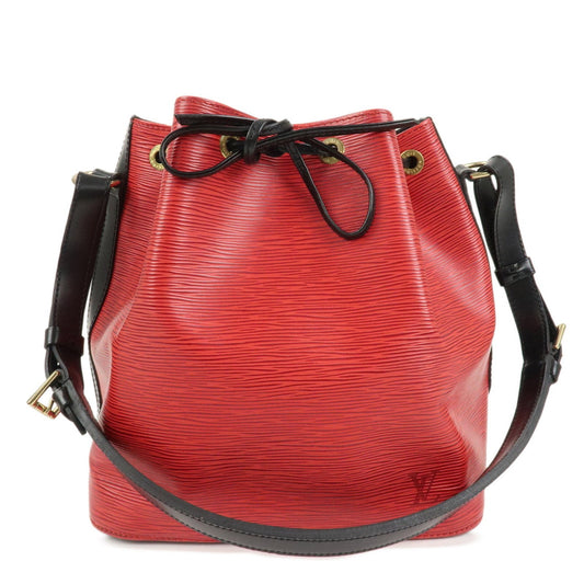 Louis Vuitton Epi Petit Noe Shoulder Bag Bicolor Noir Red M44172【Pre-order】