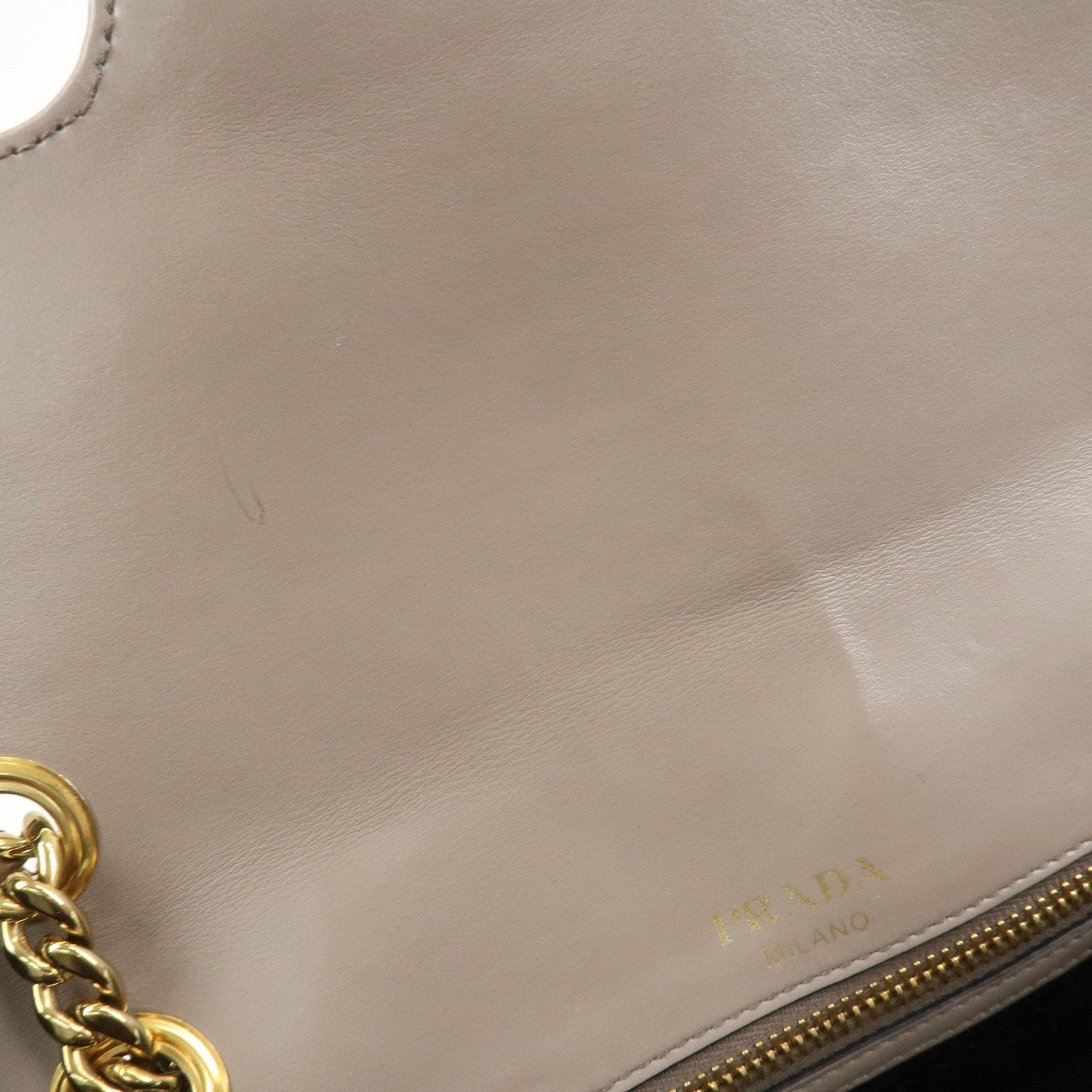 Prada Saffiano Leather Chain Shoulder Crossbody Bag Gray 1BD193【Pre-order】