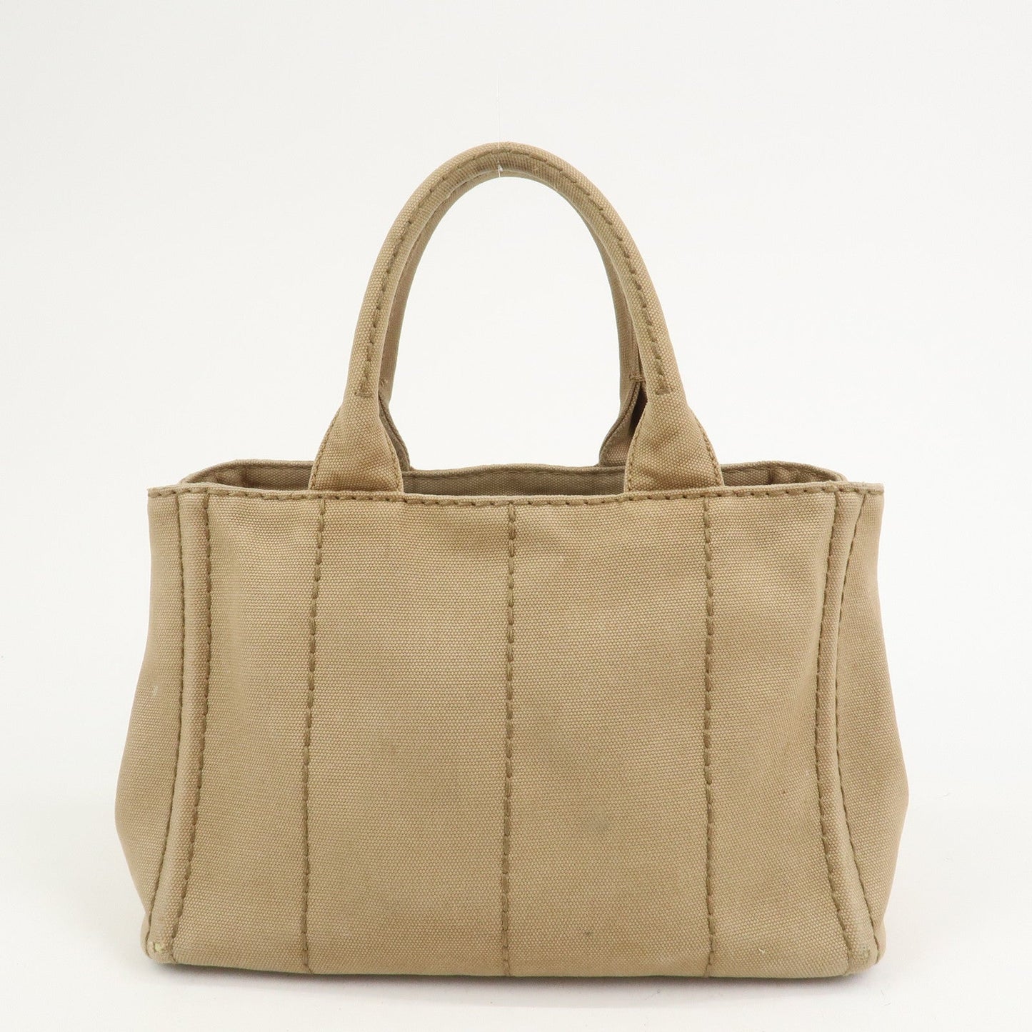 Prada Logo Canapa Mini Canvas 2Way Bag Hand Bag Beige 1BG439【Pre-order】