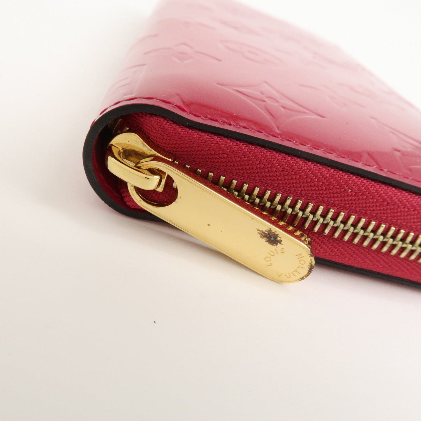 Louis Vuitton Monogram Vernis Round Zippy Wallet Rose Indien M91597【Pre-order】