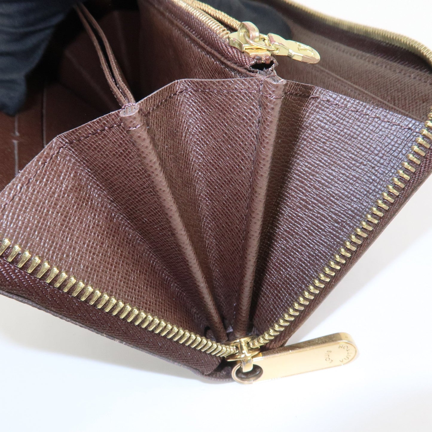 Louis Vuitton Damier Round Zippy Wallet Old Style Brown N60015【Pre-order】