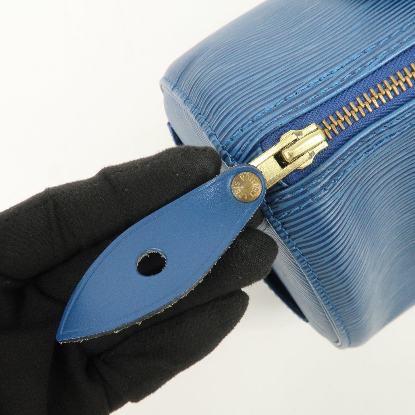 Louis Vuitton Epi Speedy 25 Hand Bag Boston Bag Toledo Blue M43015【Pre-order】
