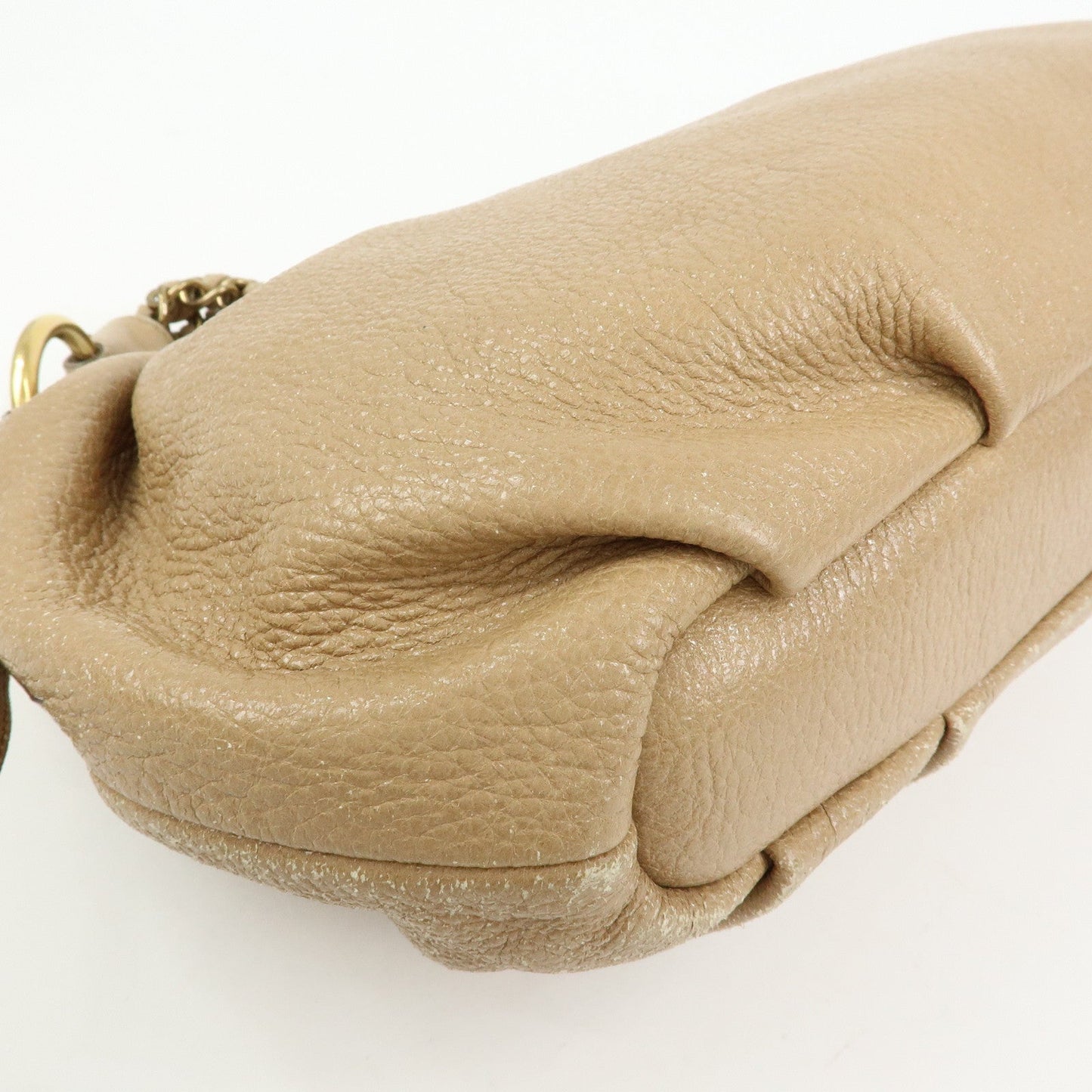 Prada Logo Leather Chain One Shoulder Bag Light Brown BR4243【Pre-order】