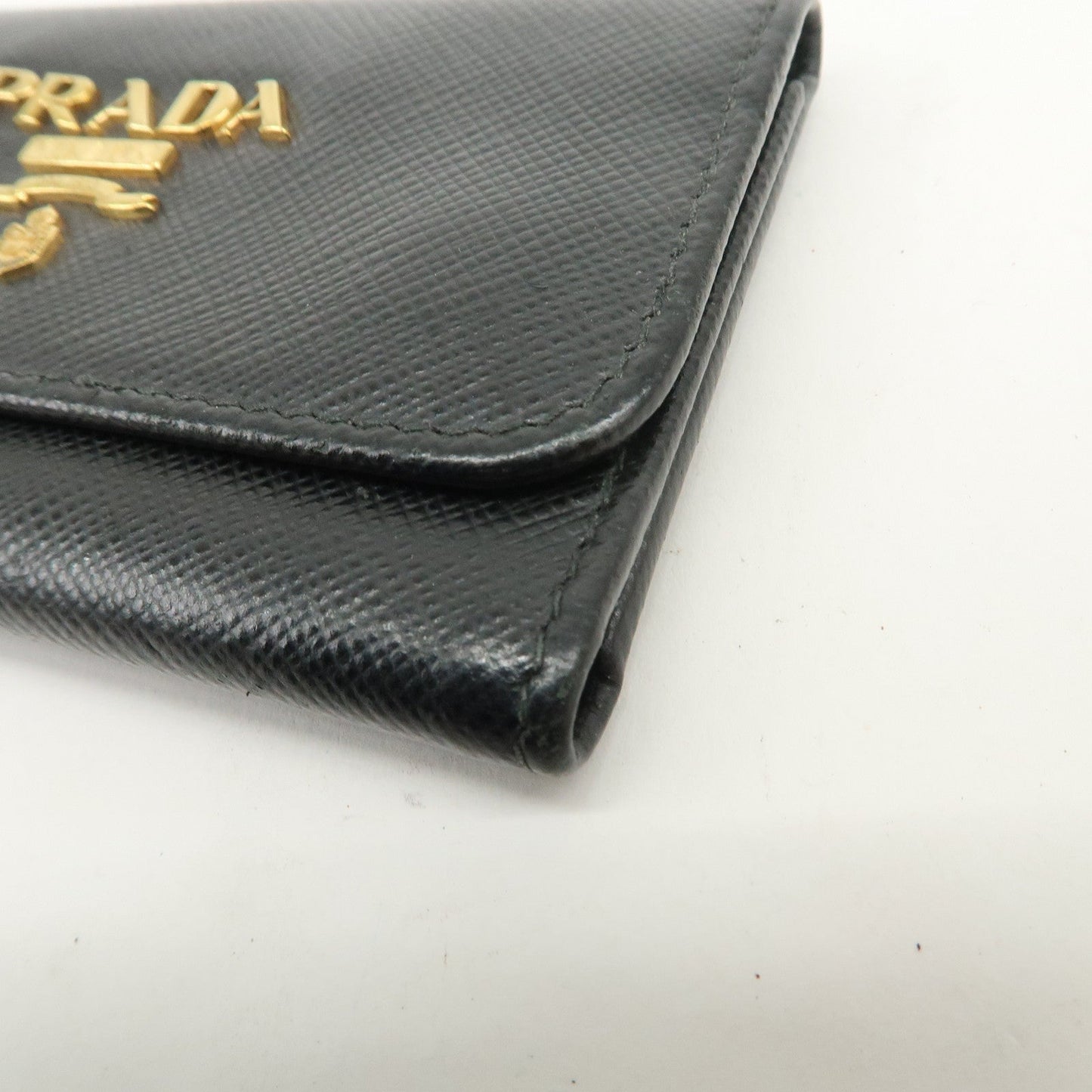 Prada Logo Leather Set Of 2 Key Chains Black Beige 1PG222/1PG004【Pre-order】