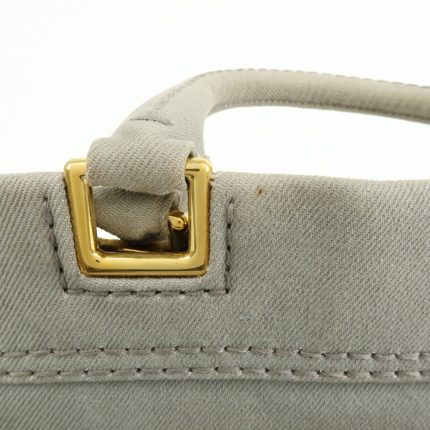 Prada Canapa Canvas 2Way Bag Hand Bag Shoulder Bag Gray BN2069【Pre-order】