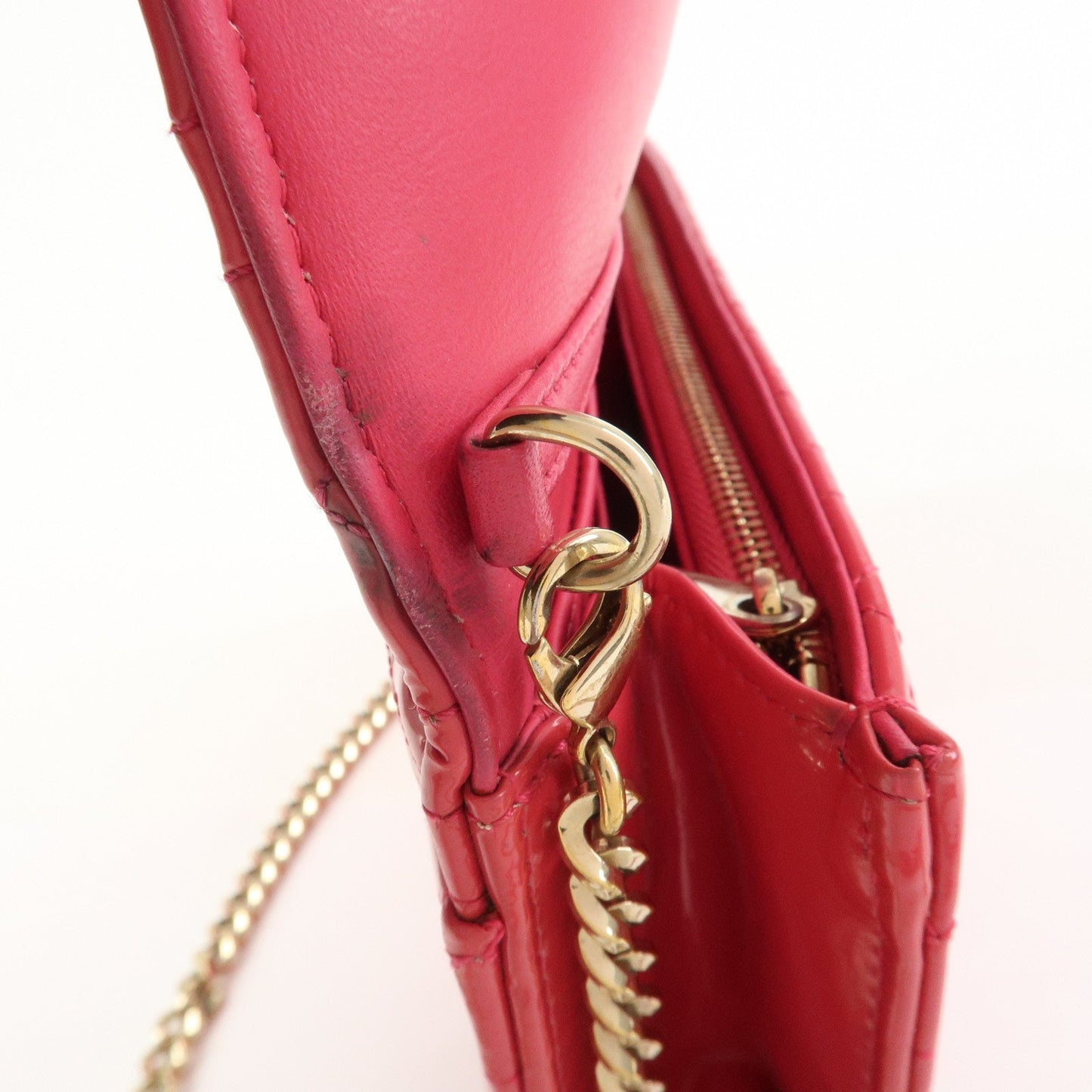 Christian Dior Cannage New Lock Patent Leather Chain Shoulder Bag【Pre-order】
