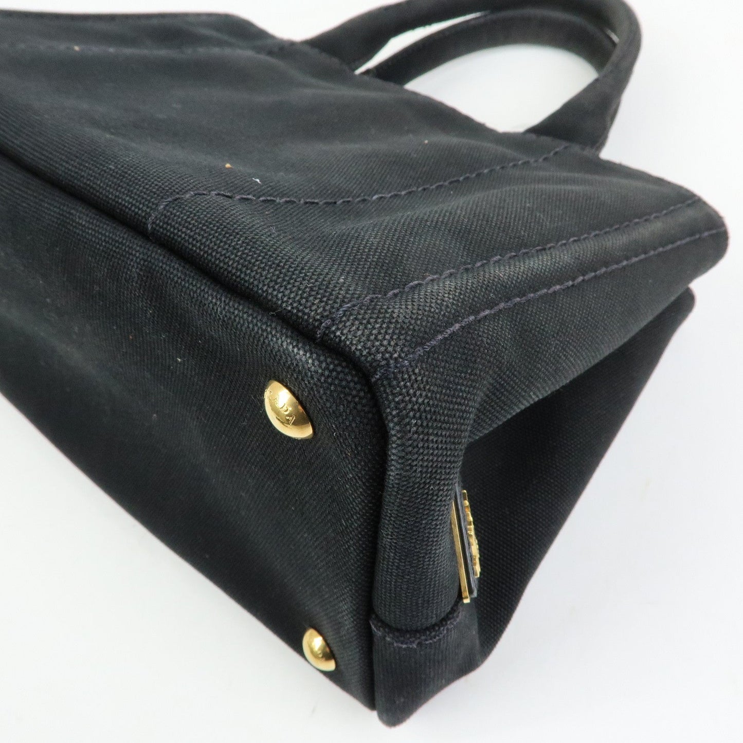 Prada Triangle Logo Canapa Mini Canvas 2Way Bag Hand Bag 1BG439【Pre-order】