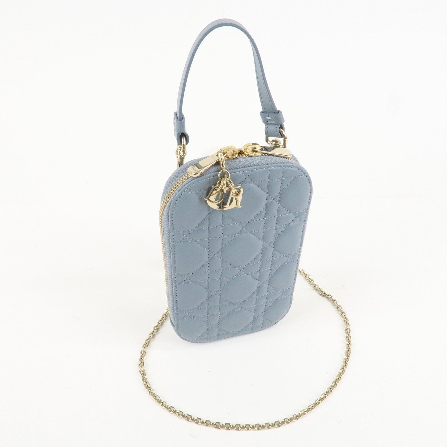 Christian Dior Lady Dior Call'in Dior Cannage Lamb Skin Phone Holder【Pre-order】
