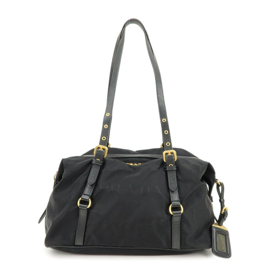 Prada Logo Nylon Leather Boston Bag Shoulder Bag Black BL0600【Pre-order】
