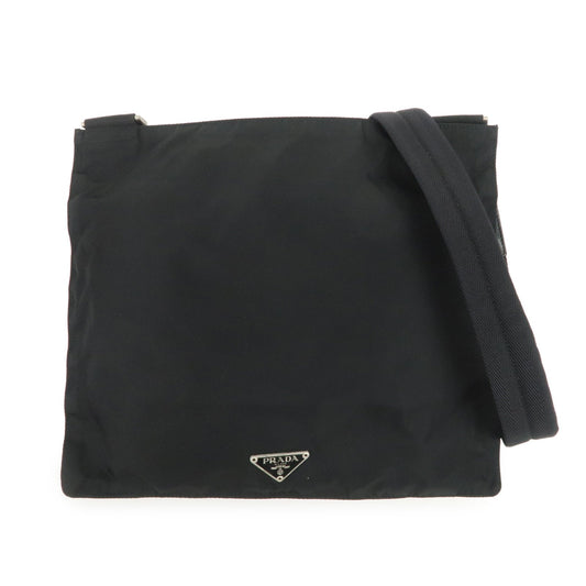 Prada Triangle Logo Nylon Leather Shoulder Bag Crossbody Bag Black【Pre-order】
