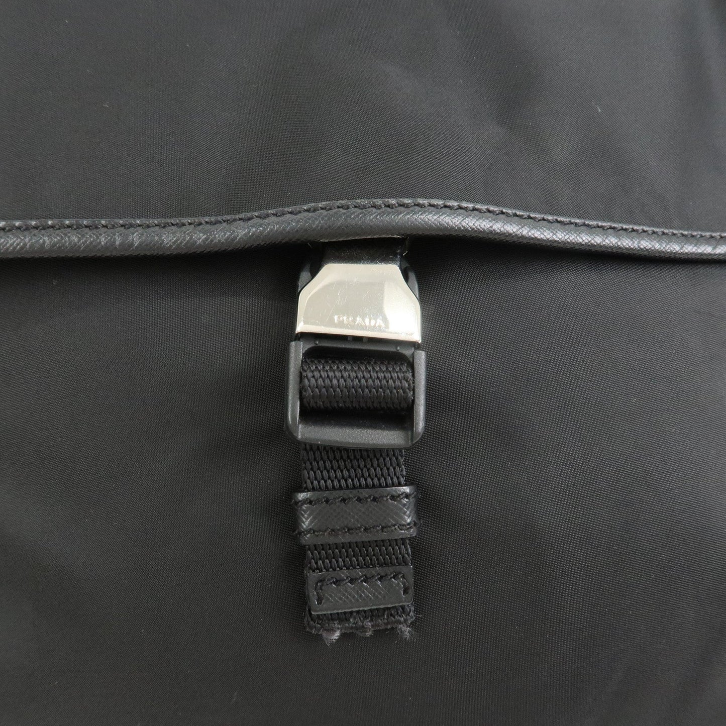 Prada Nylon Saffiano Leather Shoulder Bag Black VA0269【Pre-order】