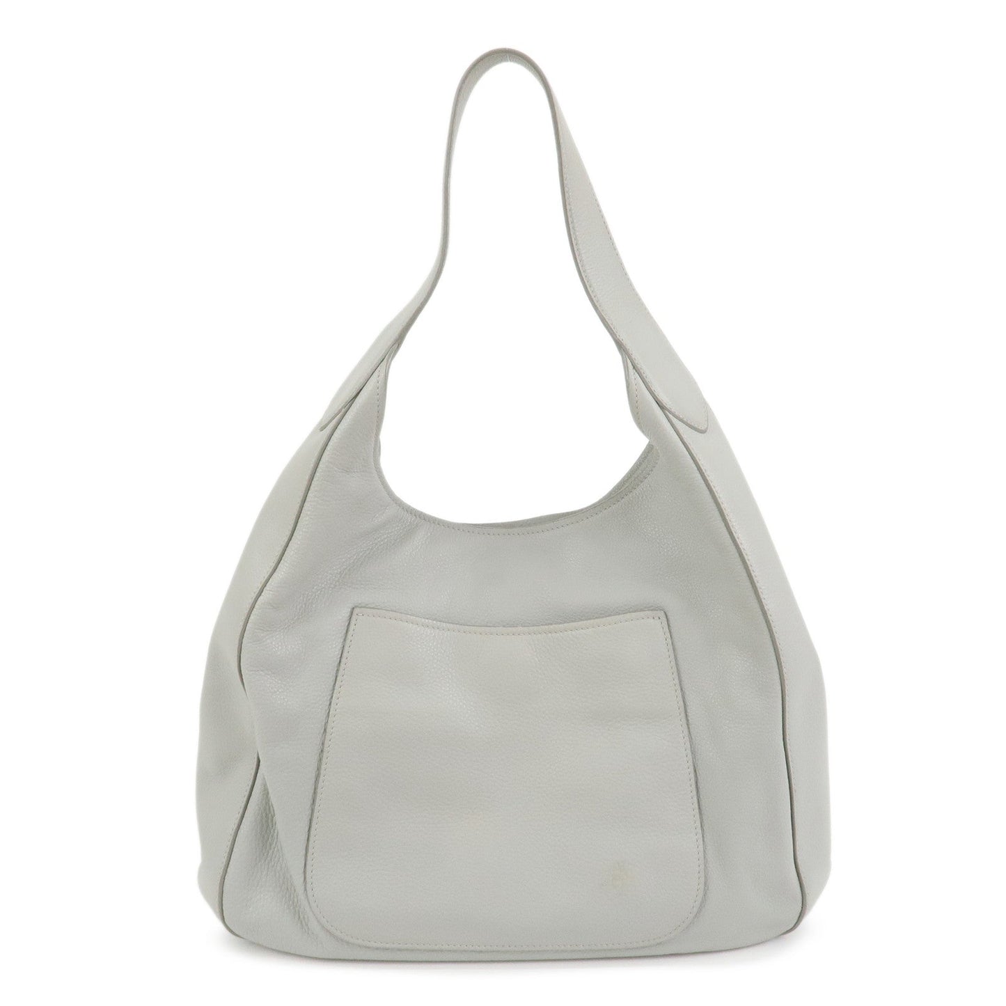 Prada Logo Leather Shoulder Bag Hand Bag Gray 1BC013【Pre-order】
