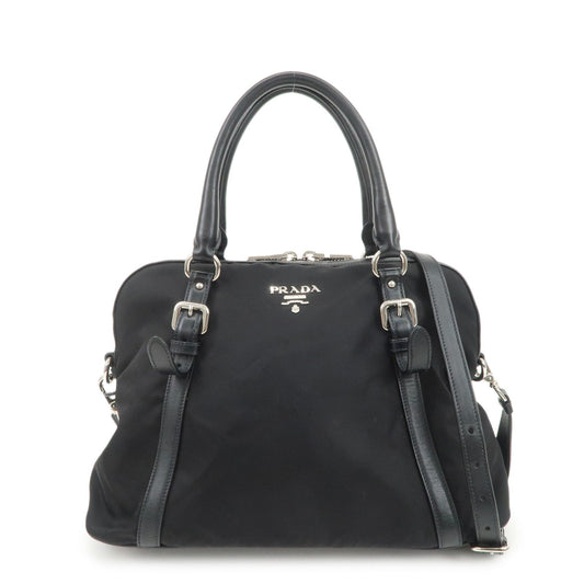 Prada Nylon Leather 2Way Bag Hand Bag Shoulder Bag Black 1BB912【Pre-order】