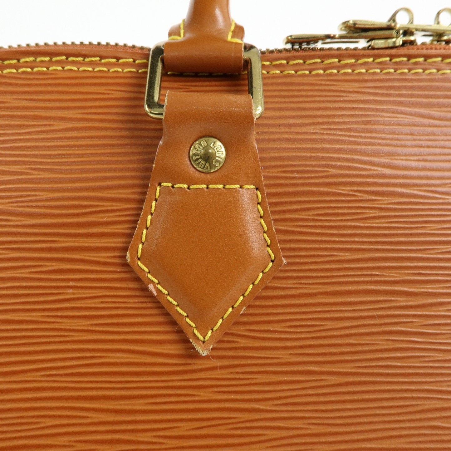 Louis Vuitton Epi Alma PM Lether Hand Bag Zipang Gold M52148【Pre-order】