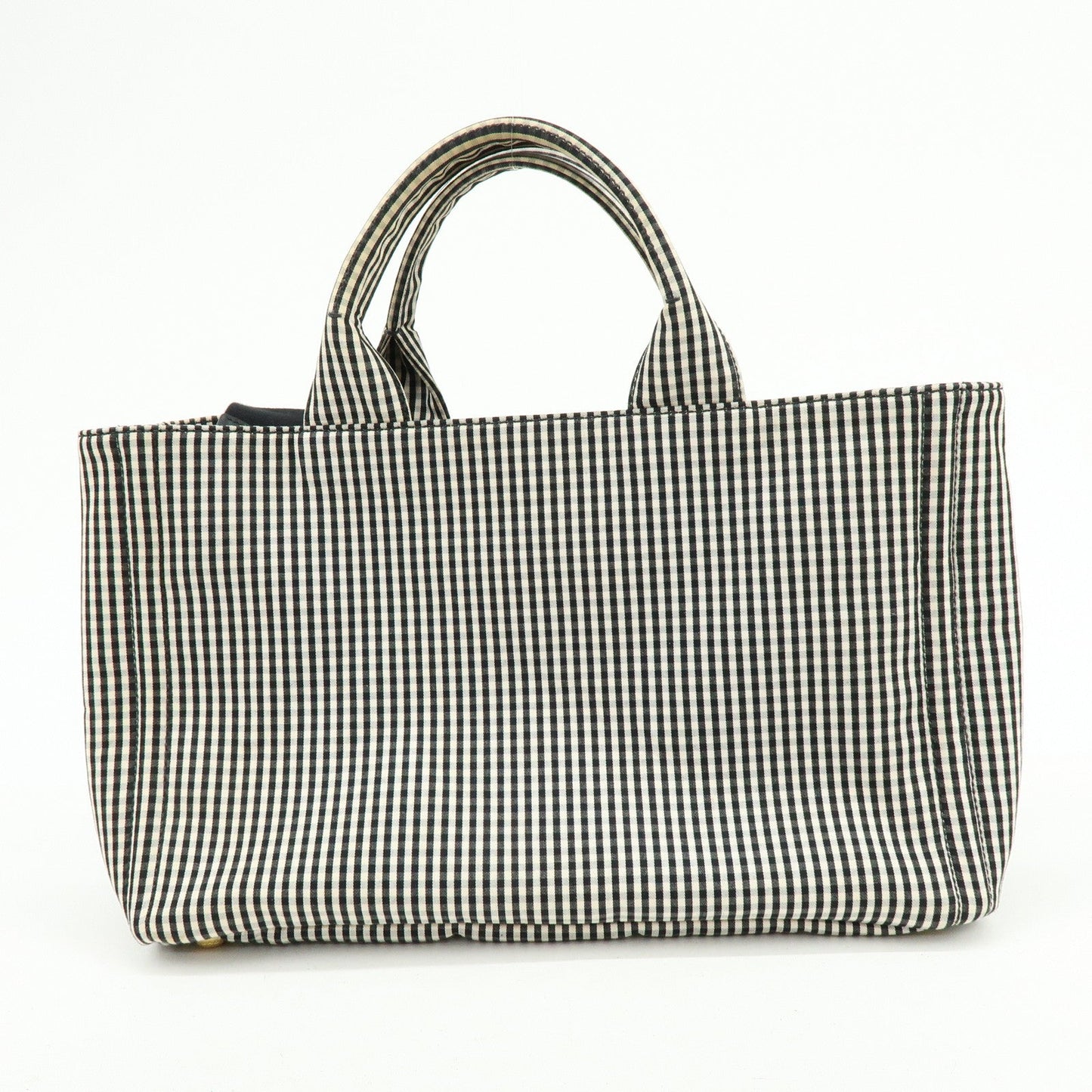 Prada Canapa Canvas 2Way Bag Hand Bag Shoulder Bag Black Ivory【Pre-order】