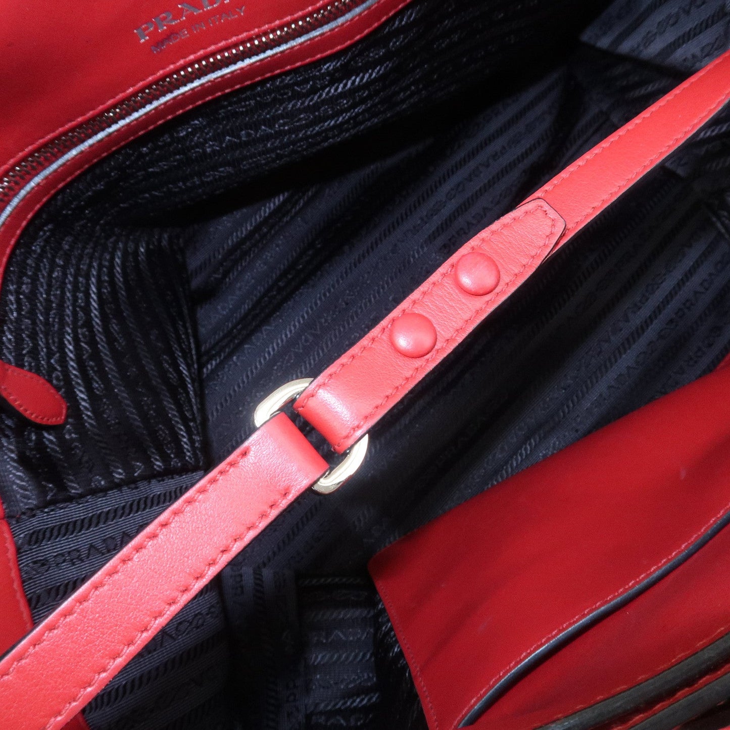 Prada Logo Leather 2Way Bag Tote Bag Hand Bag Shoulder Bag 1BG041【Pre-order】